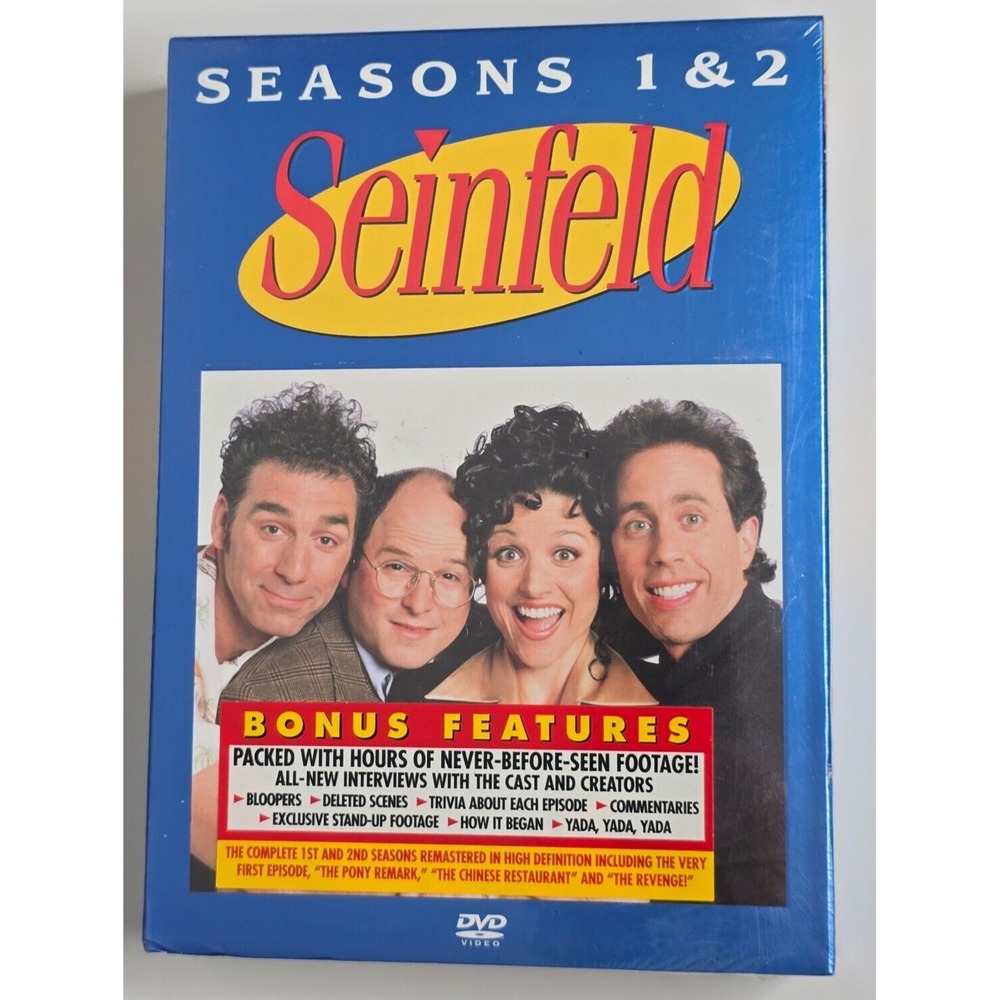 Seinfeld Seasons 1 and 2 Volume 1 NEW 4-Disc DVD Set Sealed
